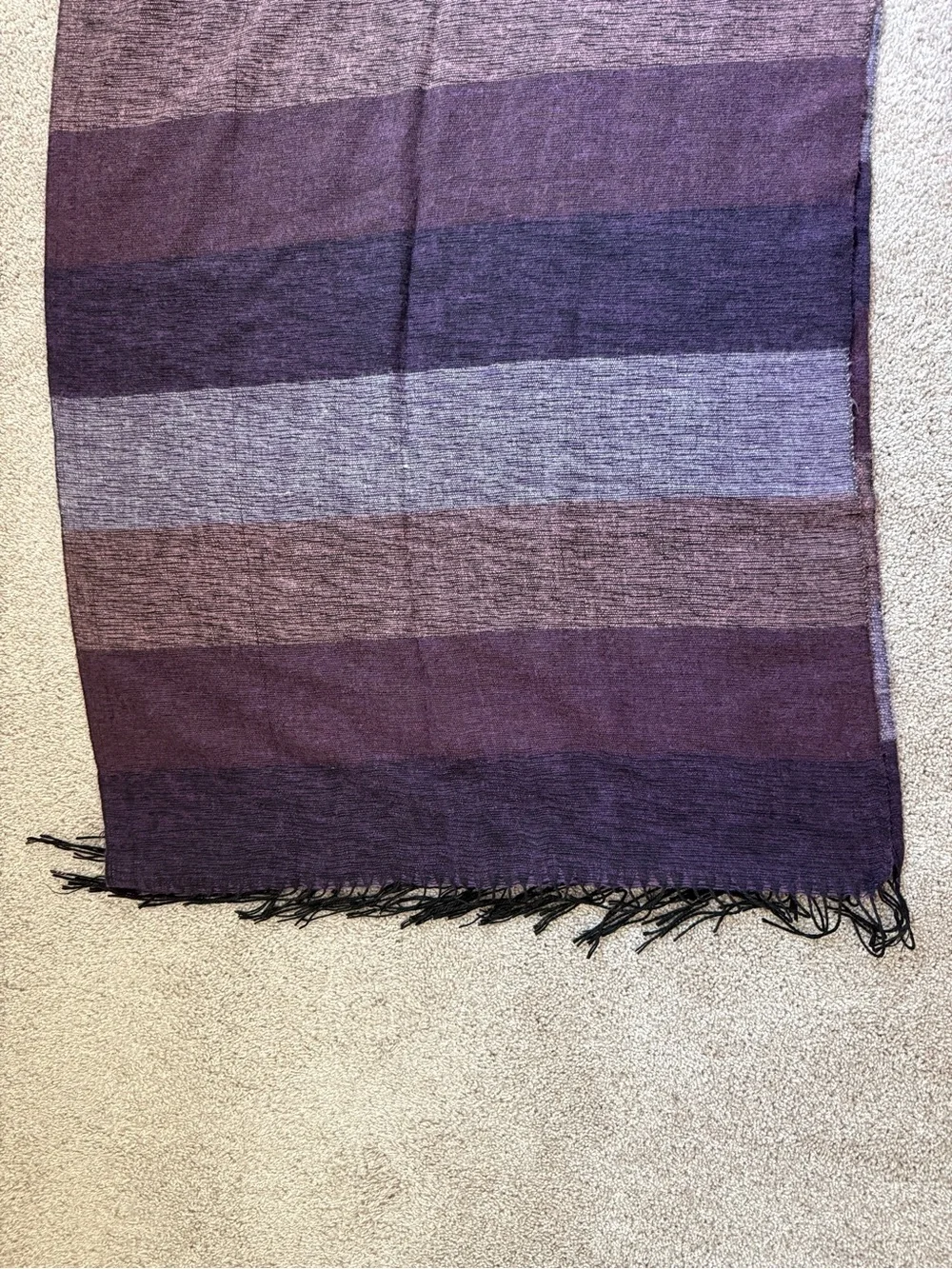 Francesca's Collections Striped Purple Wrap Scarf
